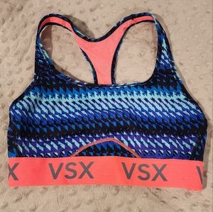 Victoria's Secret VSXSport Light Support Sports Bra Womens Size Medium Blue